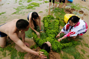 Algae plagues East China waterway
