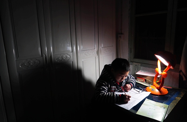 Ten-year-old boy's love for his sick father