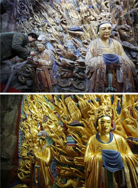 China restores 800-year-old Buddha statue