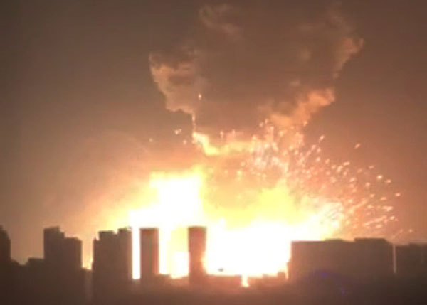 At least 17 killed in blasts in port city of Tianjin