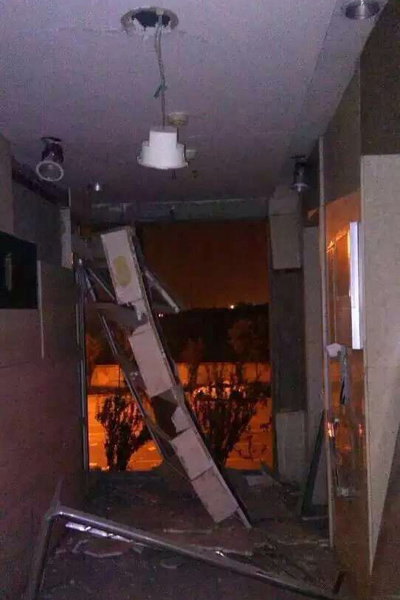 Photos after massive blasts in Tianjin