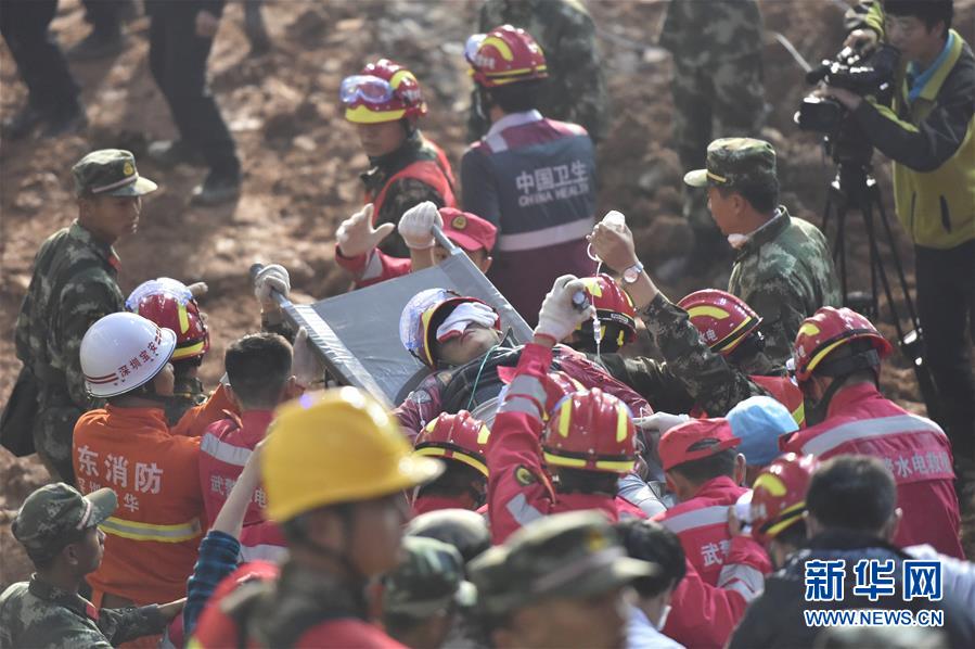 One survivor rescued from Shenzhen's landslide