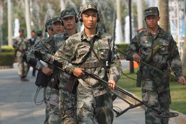 Security inspection at Boao forum