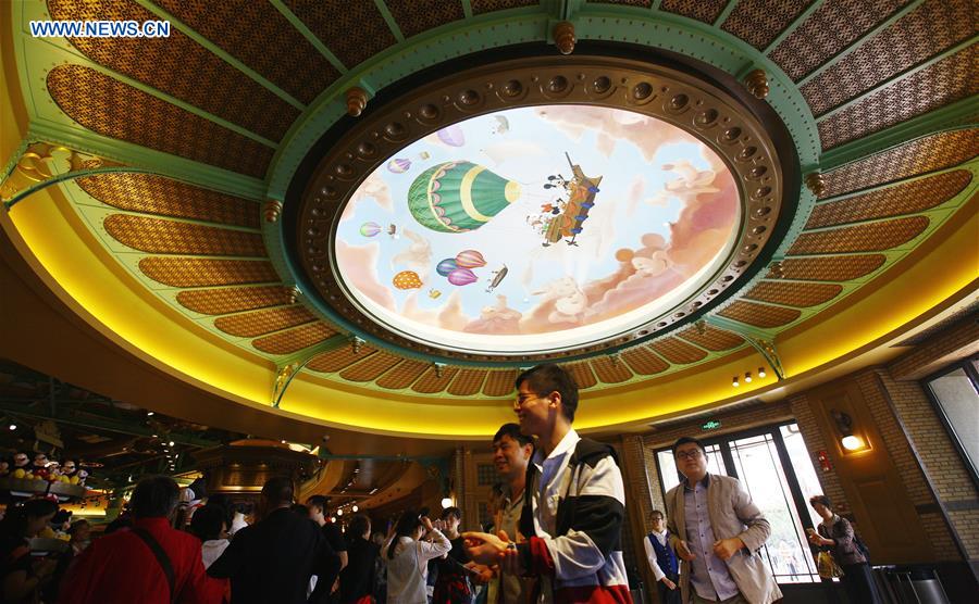 Shops of Disney Resort attract visitors in Shanghai