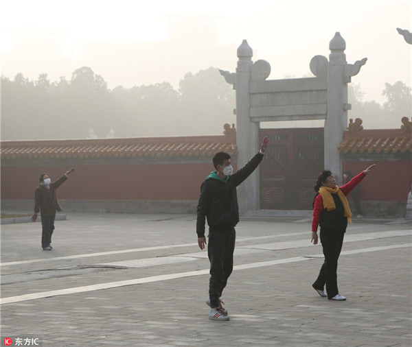 Cold air on way to disperse smog