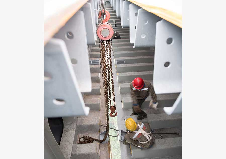 Longest suspension bridge achieves milestone