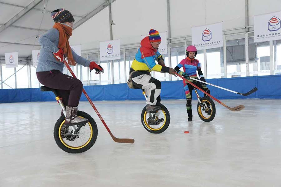 Ditching ice skates for wheels on the hockey rink