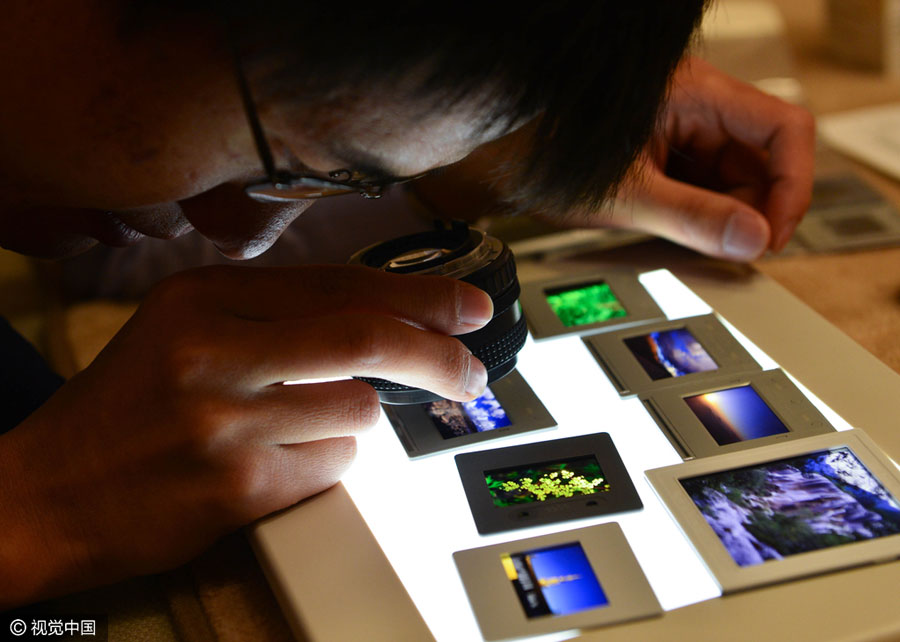 Camera fan showcases his treasures