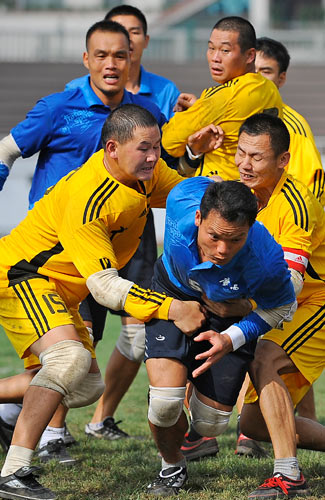 Firework-snatching game at the 9th National Ethnic Games