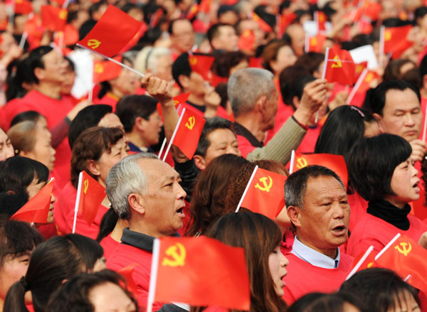 10,000 gather for Party's 90th anniversary