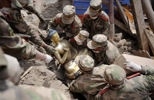 Officials assess damage to historic sites in quake zone