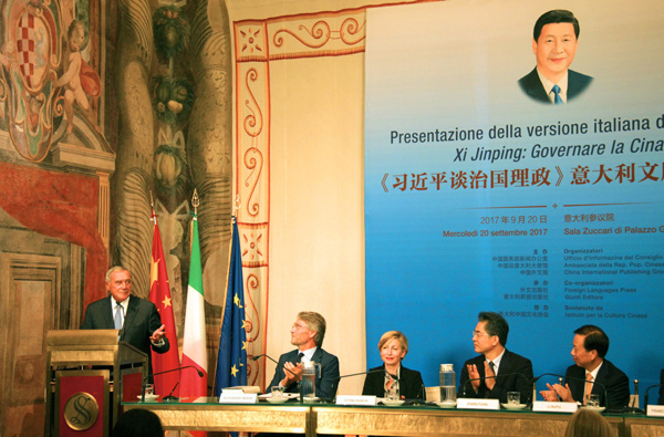 Italian, Albanian versions of Chinese president's book on governance launched