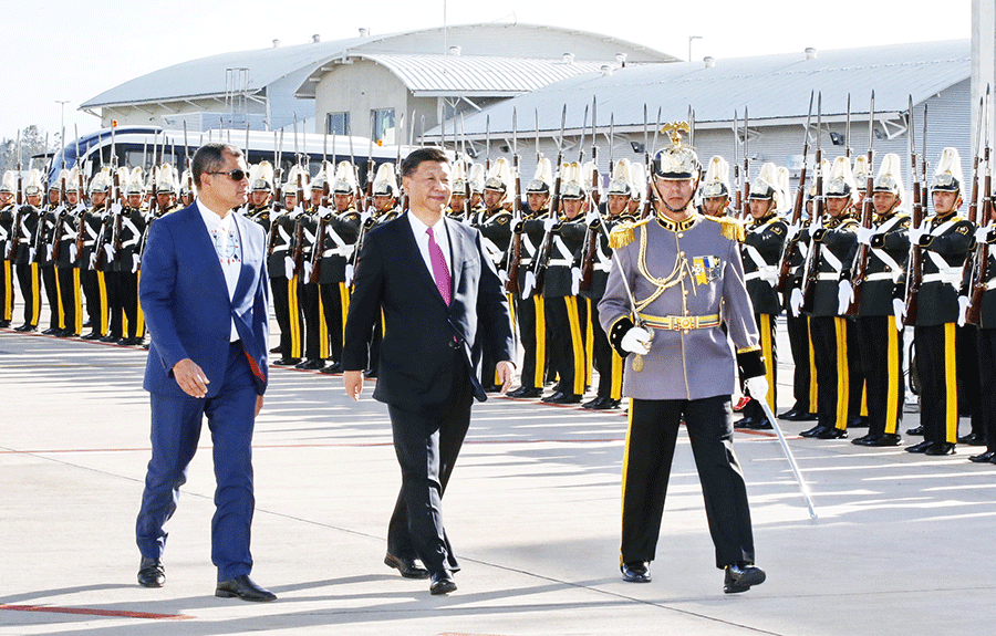 Xi Jinping arrive en Equateur pour sa troisième visite en Amérique Latine depuis 2013