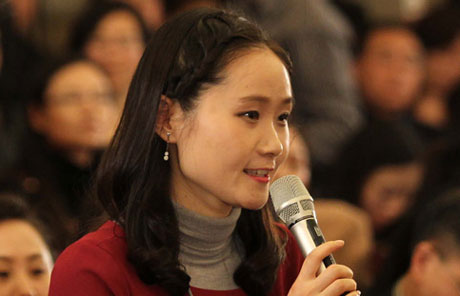 中國日報記者丁清芬談政協發布會現場提問