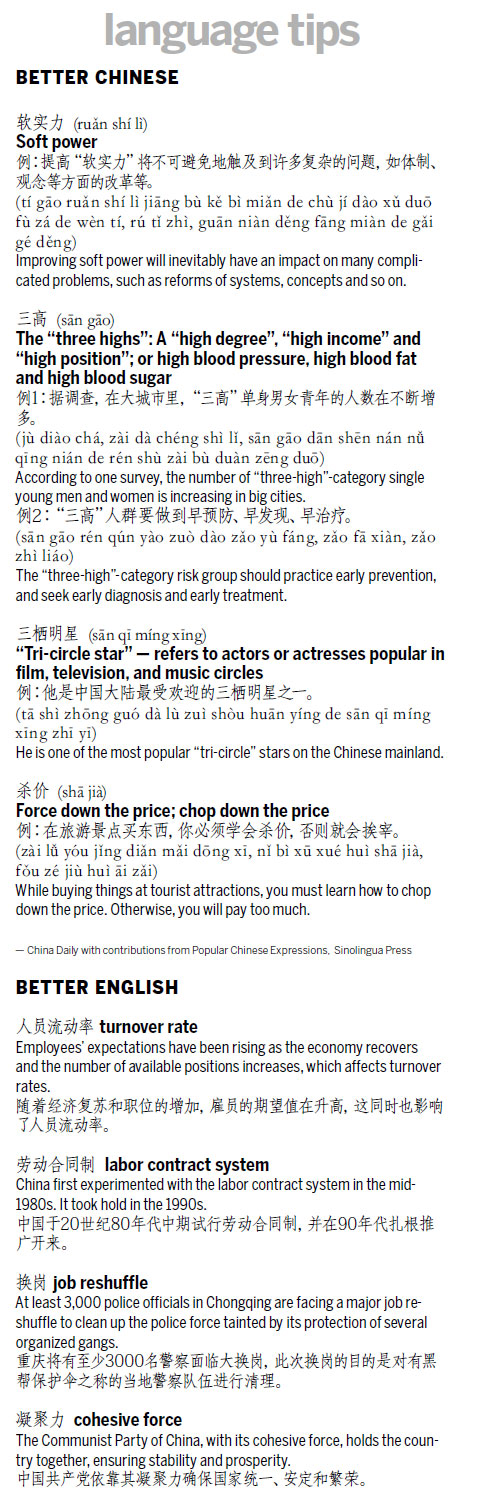 軟實力 soft power 三棲明星 tri-circle star