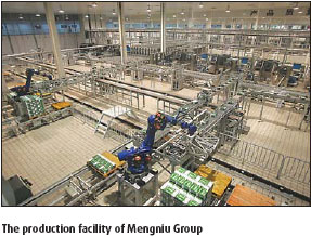Mengniu creates growth history