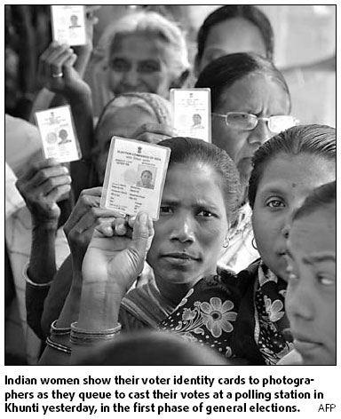 India starts marathon election