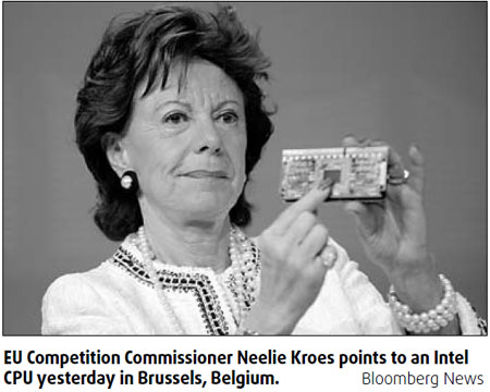 EU hits Intel with record $1.45b fine