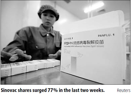 Sinovac Biotech cleared for H1N1 vaccine manufacture