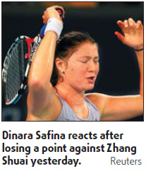 Youngster Zhang shocks world No 1 and herself at Open