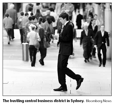 Employment on the rise Down Under