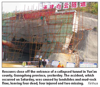 Two held for collapse cover up