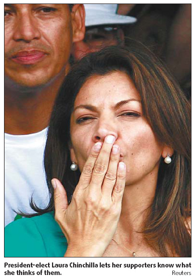 Costa Rica elects 1st woman president in landslide vote