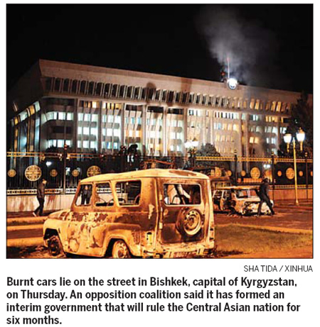 Interim Kyrgyzstan govt set up