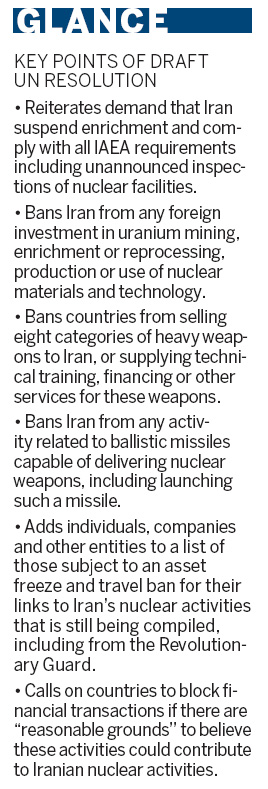 'Balanced' resolution sought on Iran issue