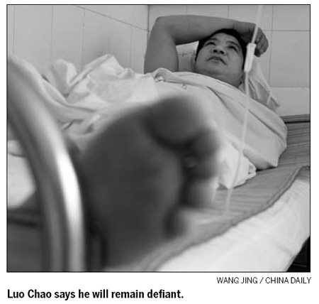 Headmaster of protest school battles for compensation