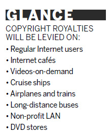 Screen a movie, and pay for it