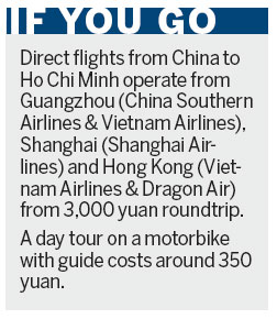 Saigon sight-seeing by bike