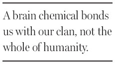 The hormone of love appears to have its bounds