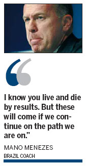 Menezes: Brazil on right track despite Copa exit