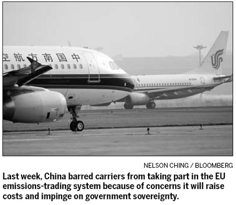 EU to keep emissions levies on airlines amid global opposition