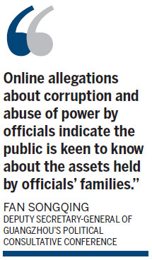 Proposals call for publication of officials' assets