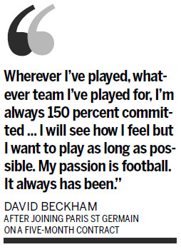 Can Becks' passion light up Paris?