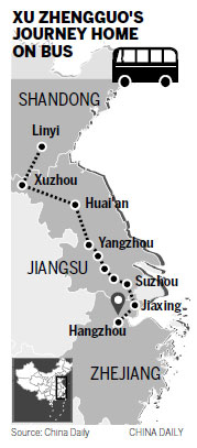 Entrepreneur takes 48 buses to go home