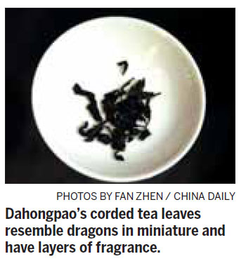 Big red robe on the cliff