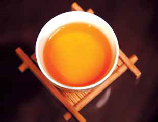 Big red robe on the cliff