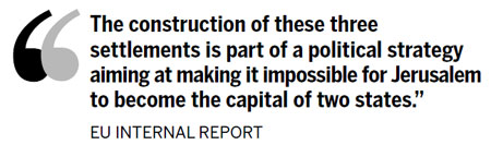 EU hammers Jerusalem settlement policy
