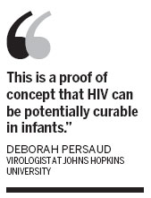 HIV-positive infant cured by early treatment with conventional medications