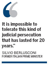 Berlusconi sentenced to one year in jail