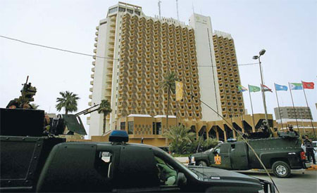 Baghdad hotel that housed media gets makeover