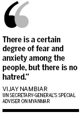 Arson, unrest spread in central Myanmar