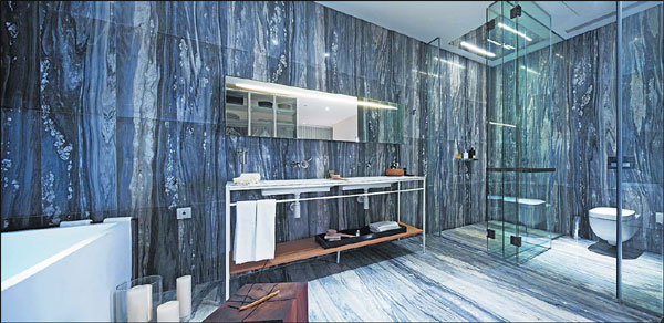 Even bathrooms have ambience