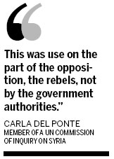 Witnesses say Syrian rebels used sarin