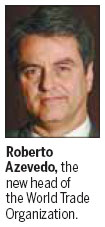 Brazilian becomes new head of global trade organization