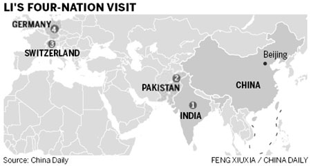 Economic issues to be priority of Li's 1-week trip