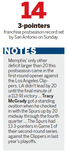 Spurs play like they've been there before in Game 1 rout